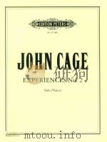 TWO PIECES FOR PIANO (1946) PIANO SOLO PDF电子版封面 JOHN CAGE
