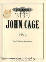 FIVE ANY 5 VOICES OR INSTRUMENTS（1988 PDF版）