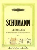 3 ROMANCES FOR OBOE (VIOLIN) AND PIANO FUR OBOE (VIOLINE) UND KLAVIER OP.94（ PDF版）