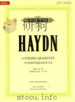 6 STRING QUARTETS 6 STREICHQUARTETTE OPUS 54/55 HOBOKEN Ⅲ: 57-62 SCORE AND PARTS PARTITUR UND STIOMM（ PDF版）