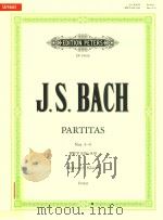 PARTITAS KLAVIERUBUNG PART ⅠNOS.4-6 BWV828-830 KEYBOARD（ PDF版）
