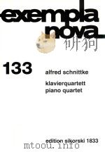 EXEMPLANOVA 133 KLAVIERQUARTETT PIANO QUARTET VIOLINE VIOLONCELLO VIOLA（ PDF版）