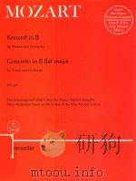 KONZERT IN B FUR VIOLINE UND ORCHESTER CONCERTO IN B FLAT MAJOR FOR VIOLIN AND ORCHESTRA KV 207（ PDF版）