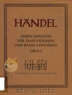 SIEBEN SONATEN FUR ZWEI VIOLINEN UND BASSO CONTINUO OPUW 5 VIOLINO Ⅰ/Ⅱ BASSO CONTINUO VIOLA（ PDF版）