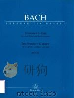 TRIOSONATE G-DUR FUR ZWEI FLOTEN UND BASSO CONTINUO TRIO SONATA IN G MAJOR FOR TWO FLUTES AND BASSO（1966 PDF版）