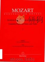 SAMTLICHE WERKE FUR KLAVER UND VIOLINE COMPLETE WORKS FOR PIANO AND VIOLIN Ⅰ（1964 PDF版）