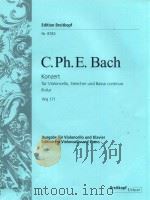 KONZERT FUR VIOLONCELLO STREICHER UND BASSO CONTINUO B-DUR CONCERTO FOR VIOLONCELLO STRINGS AND BASS（ PDF版）
