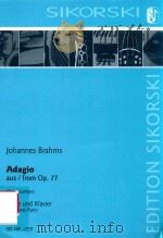 ADAGIO AUS/FROM OP.77(CORD GARBEN) OBOE UND KLAVIER OBOE AND PIANO PDF电子版封面