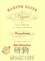 KLEINE SUITE FUR SOLOFAGOTT UND KLAVIER FAGOTT I-III（ PDF版）