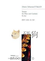 SONATE FUR FLOTE UND CEMBALO ES-DUR SONATA FOR FLUTE AND HARPSICHORD IN E FLAT MAJOR BWV 1031 H.545（ PDF版）
