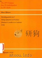 HANS PFITZNER STREICHQUARTETT IN D STRING QUARTET IN D MINOR QUATUOR A CORDES EN RE MINEUR 1886 VIOL（ PDF版）