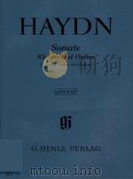 SONATE FUR KLAVIER UND VIOLINE G-DUR G MAJOR SOL MAJEUR VIOLINE（ PDF版）