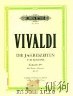 DIE JAHRESZEITEN (LE STAGIONI) VIER KONZERTE FUR VIOLINE UND STREICHORCHESTER OPUS Ⅷ NR.1-4（1967 PDF版）