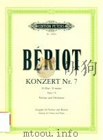 KONZERT NR.7 FUR VIOLINE UND ORCHESTER G-DUR OPUS 76 AUSGABE FUR VIOLINE UND KLAVIER（ PDF版）