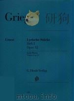 LYRISCHE STUCKE HEFT I OPUS 12 LYTEE PIECES VOLUME I OP.12（ PDF版）