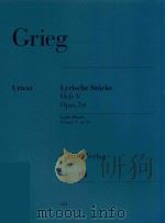 LYRISCHE STUCKE HEFT V OPUS 54 LYRIC PIECES VOLUME V OP.54（ PDF版）