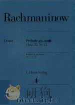 PRELUDE GIS-MOLL OPUS 32 NR.12 PRELUDE IN G# MINOR OP.32 NO.12（8 PDF版）