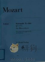 SERENADE ES-DUR KV 375 FUR BLASEROKTETT SERENADE IN EB MAJOR K.375 FOR WIND OCTET OBOE Ⅰ-Ⅱ KLARINETT（ PDF版）
