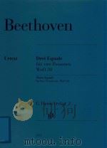 DREI EQUALE FUR VIER POSAUNEN WOO 30 THREE EQUALI FOR FOUR TROMBONES WOO 30 POSAUNE Ⅰ Ⅱ Ⅲ（ PDF版）