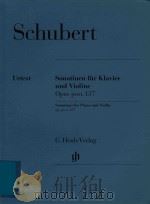 SONATINEN FUR KLAVIER UND VIOLINE OPUS POST.137 SONATINAS FOR PIAANO AND VIOLIN OP.POST 137（ PDF版）