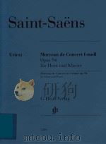 MORCEAU DE CONCERT F-MOLL OPUS 94 FUR HORN UND KLAVIER MORCEAU DE CONCERT IN F MINOR O.94 FOR HORN A（ PDF版）