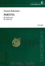 PARTITA FUR VIOLINE SOLO FOR VIOLIN SOLO（1973 PDF版）
