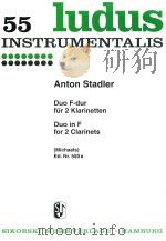DUO F-FUR FUR 2 KLARINETTEN DUO IN F FOR 2 CLARINETS（1967 PDF版）