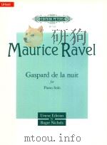 GASPARD DE LA NUIT FOR SOLO PIANO（1991 PDF版）