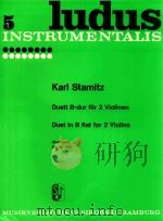 DUETT B-DUR FUR 2 VIOLINEN DUET B-FLAT MAJOR FOR 2 VIOLINS 1953 PDF电子版封面