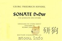SONATE D = DUR FUR QUERFLOTE UND GITARRE GENER ALBASS FUR GITARRE GESETZT NR.510（1959 PDF版）