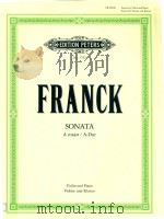 SONATA FOR VIOLIN AND PIANO/FUR VIOLINE UND KLAVIER A MAJOR/A-DUR（ PDF版）
