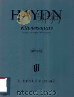 KLAVIERSONATE G-DUR 1972 PDF电子版封面