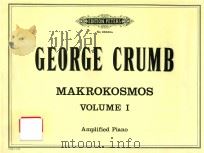 MAKROKOSMOS VOLUME Ⅰ AMPLIFIED PIANO（1974 PDF版）