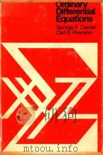 Ordinary differential equations 1968 PDF电子版封面