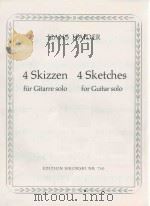 4 SKIZZEN FUR GITARRE SOLO 4 SKETCHES FOR GUITAR SOLO（1968 PDF版）