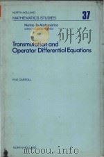 Transmutation and operator differential equations 1979 PDF电子版封面 0444853286