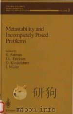 Metastability and incompletely posed problems 1987 PDF电子版封面 0387964622