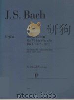 SECHS SUITEN FUR VIOLONCELLO SOLO BWV 1007-1012 SIX SUITES FOR VIOLONCELLO SOLO BWV 1007-1012（ PDF版）