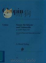 SONATE FUR KLAVIER UND VIOLONCELLO G-MOLL OPUS 65 SONATA FOR PIANO AND VIOLONCELLO IN G MINOR OP.65（ PDF版）