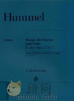 SONATE FUR KLAVIER UND VIOLA ES-DUR OPUS 5 NR.3 SONATA FOR PIANO AND VIOLA IN EB MAJOR OP.5 OP.3（ PDF版）