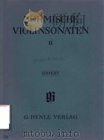 BOHMISCHE VIOLINSONATEN Ⅱ VIOLINE（ PDF版）
