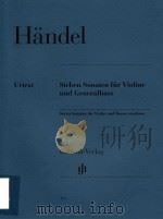 SIEBEN SONATEN FUR VIOLINE UND GENERALBASS SEVEN SONATAS FOR VIOLIN AND BASSO XONTINUO VIOLONCELLO（ PDF版）