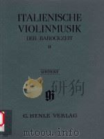 ITALIENISCHE VIOLINMUSIK DER BAROCKZEIT Ⅱ（ PDF版）