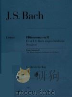FLOTENSONATEN Ⅱ DREI J.S.BACH ZUGESCHRIEBENE SONATEN FLUTE SONATAS Ⅱ THE THREE SONATAS ATTRIBUTED TO（ PDF版）