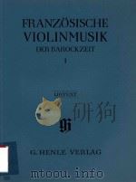 FRANZOSISCHE VIOLINMUSIK DER BAROCKZEIT Ⅰ BASSO CONTINUO（ PDF版）