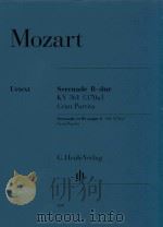 SERENADE B-DUR KV 361 (370A) GRAN PARTITA SERENADE IN BB MAJOR K.361(370A) OBOE Ⅰ-Ⅱ HORN Ⅰ-Ⅱ IN F/ES（ PDF版）