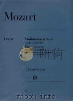 VIOLINKONZERT NR.5 A-DUR KV 219 KLAVIERAUSZUG VIOLIN COMCERTO NO.5 IN A MAJOR K.219 PIANO REDUCTION（ PDF版）