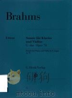 SONATE FUR KLAVIER UND VIOLINE G-DUR OPUS 78 SONATA FOR PIANO AND VIOLIN IN G MAJOR OP.78（ PDF版）