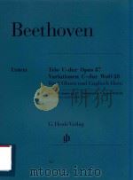 TRIO C-DUR OPUS 87 VARIATIONEN C-DUR WOO 28 FUR 2 OBOEN UND ENGLISCH HORN TRIO IN C MAJOR OP.87 VARI（ PDF版）