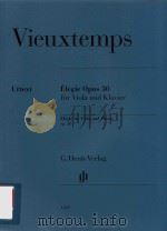 ELEGIE OPUS 30 FUR VIOLA UND KLAVIER ELEGIE FOR VIOLA AND PIANO OP.30（ PDF版）